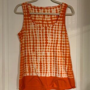 Michael Kors Orange Tie Dye tank sz M